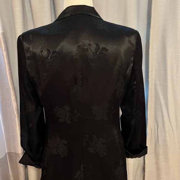 1 State Black Rose Print Blazer - Picture 3 of 8